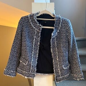 Women's Tweed Jacket - Blue